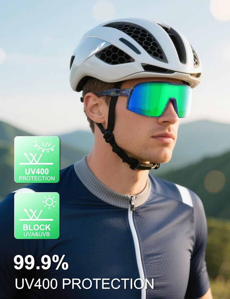 BangLong Polarized Sports Sunglasses for Men Women, UV Protection Sun Glasses for Baseball Running Cycling Fishing - Image 2